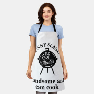 Custom Handsome and Can Cook Custom Apron