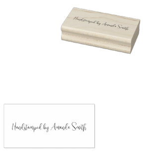 Custom Handstamped By Rubber Stamp