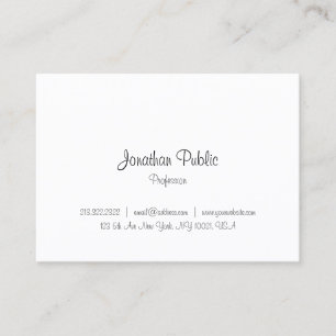 Custom Handwriting Elegant Modern Simple Template Business Card