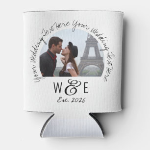 Custom Handwriting Text Can Cooler Wedding Favors