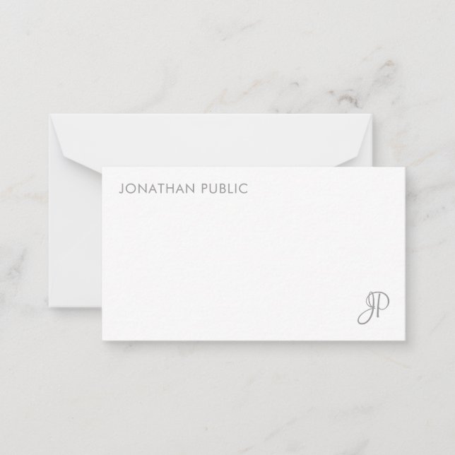 Custom Handwritten Monogram Simple Template (Front)