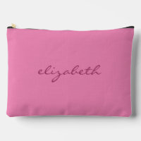 Custom Handwritten Name Text Pink Elegant Large