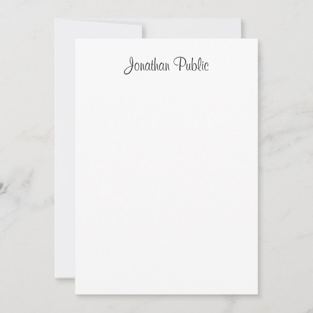 Custom Handwritten Script Name Elegant Template (Front)