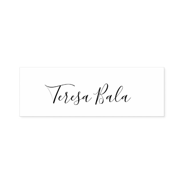 Custom Handwritten Signature Name Design Self-inking Stamp (Design)