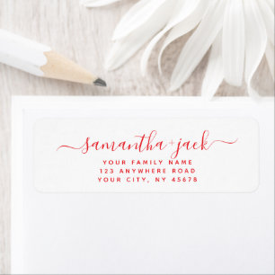 Custom Handwritten Stylish Elegant Return Address