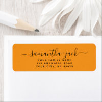 Custom Handwritten Stylish Elegant Return Address