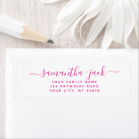 Custom Handwritten Stylish Elegant Return Address