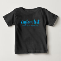 Custom Handwritten Text Pic Template Black & Blue