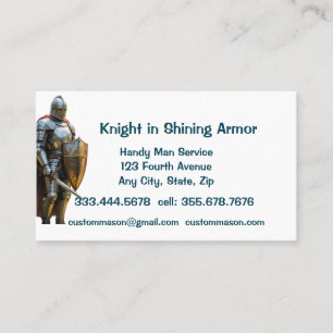 Custom Handy Man Service Repair Maintenance  Business Card