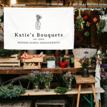 Custom Hanging Booth Sign Logo Market Tent Banner