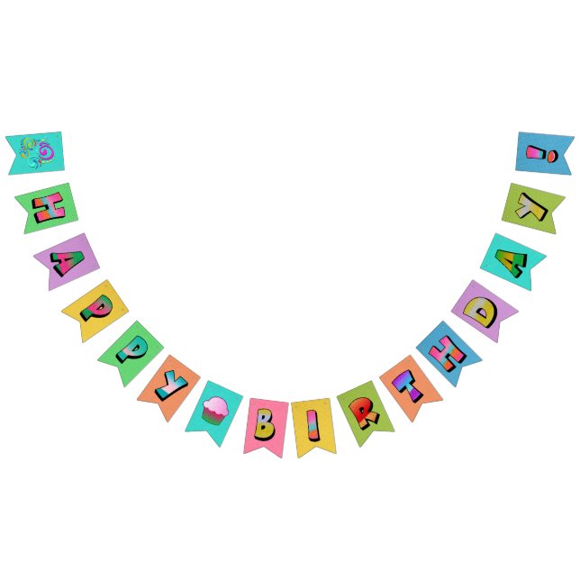 Custom Happy Birthday Bunting (All)
