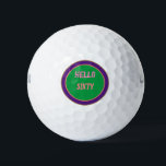 Custom happy birthday gifts  60th valence time day golf balls<br><div class="desc">Custom happy birthday gifts  60th valence time day golf ball 
Personalised happy birthday gifts  60th valence time day
 I love you name ideas modern trendy colour full name</div>