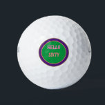 Custom happy birthday gifts  60th valence time day golf balls<br><div class="desc">Custom happy birthday gifts  60th valence time day golf ball 
Personalised happy birthday gifts  60th valence time day
 I love you name ideas modern trendy colour full name</div>