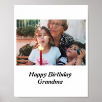 Custom Happy Birthday Grandma Photo