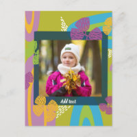 Custom Happy birthday photo toddler colourful 