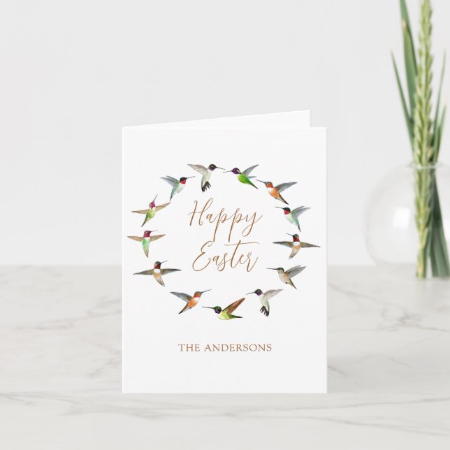 Custom Happy Easter Greeting Card (Front)