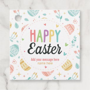 CUSTOM Happy Easter Love - Pastel Happy Spring   Favour Tags