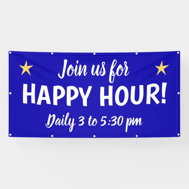 Custom Happy Hour Banner (Horizontal)
