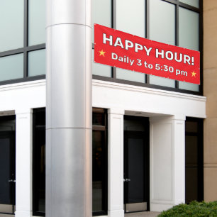 Custom Happy Hour Banner