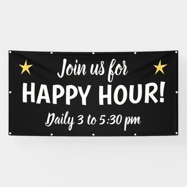 Custom Happy Hour Banner (Horizontal)