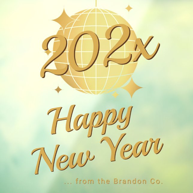 Custom Happy New Year 2026 Window Decal (Creator Uploaded)