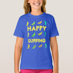 Custom Happy Surfing Sport T-Shirt