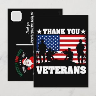 Custom Happy Veterans Day! Thank You Cards Printab