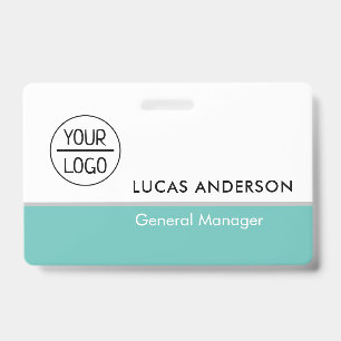 Custom Hard Plastic Name Badge with Metal Clip ID Badge