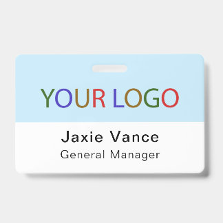 Custom Hard Plastic Name Badge with Metal Clip ID Badge