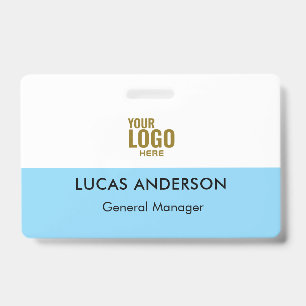 Custom Hard Plastic Name Badge with Metal Clip ID Badge