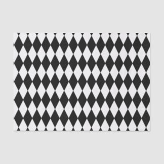 Custom Harlequin Black Diamond Tissue Paper