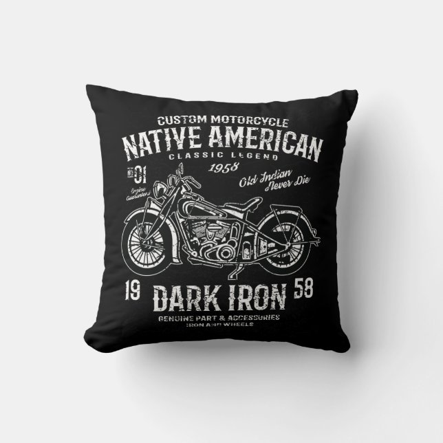 Custom Harley Indian Motorcycle Classic Legend Cushion (Front)