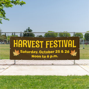 Custom Harvest Festival Banner