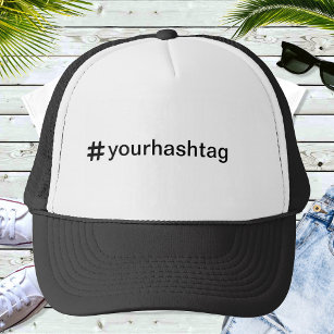 Custom Hashtag Personalised Baseball Trucker Hat