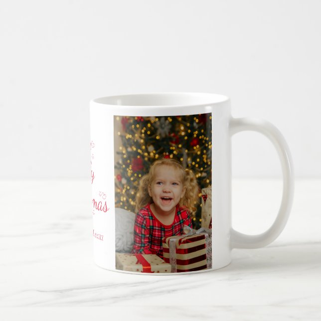 Custom Have A Jolly Christmas Photo  Coffee Mug (Right)
