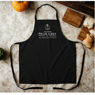 Custom Head Chef Name And Residence White Text Apr Apron