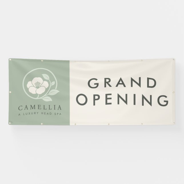  Custom Head Spa Grand Opening Banner (Horizontal)
