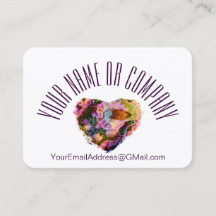 Custom Heart Design Business Cards by LH