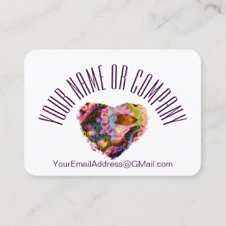 Custom Heart Design Business Cards by LH
