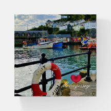 Custom Heart Mevagissey Harbor Lifebuoy Cornwall
