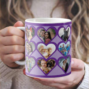 Custom Heart Photo Coffee Mug