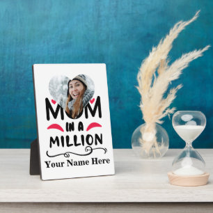 Custom heart photo mum in a million mothers day plaque