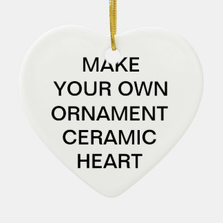 Custom Heart Porcelain Christmas Tree Ornament