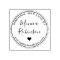 Custom Heart & Round Handmade With Love By