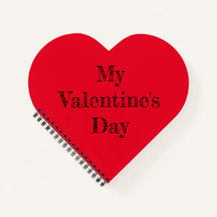Custom Heart Shaped Spiral Bound Notebook