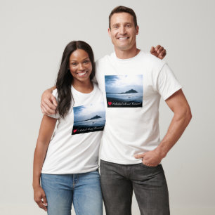 Custom Heart St Michaels Mount Cornwall + Horses T-Shirt