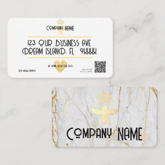 Custom HEART Thank GOD For YOU Small Business Logo Card