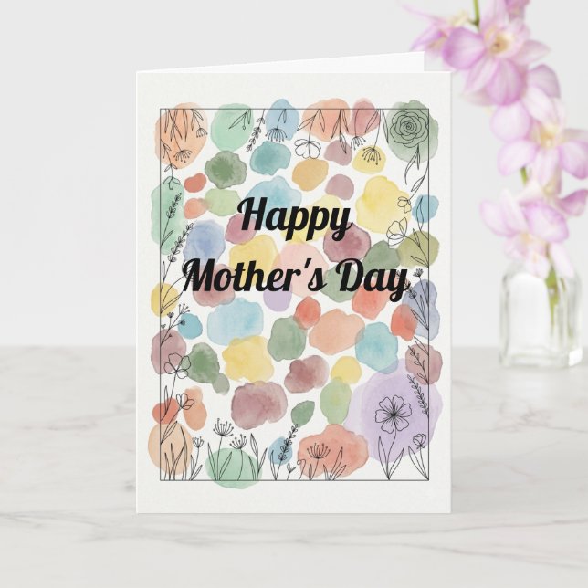Custom heartfelt Mother's Day Poem Card (Orchid)