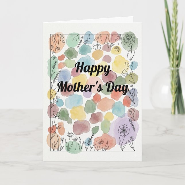 Custom Heartfelt Mother's Day Poem Card (Front)
