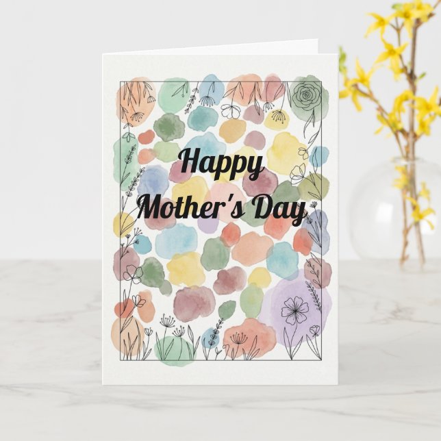 Custom Heartfelt Mother's Day Poem Card (Yellow Flower)
